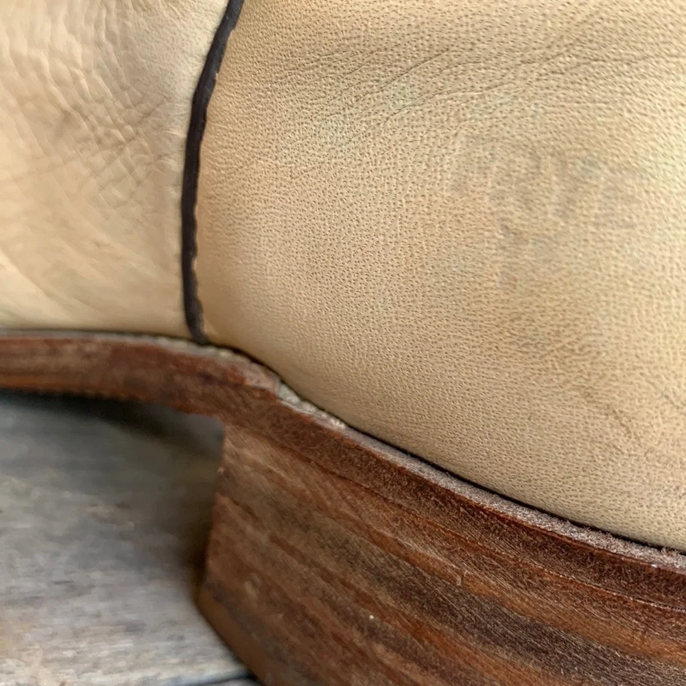 FRYE Vintage Rare Tall Knee High Stitching Cowgirl Cowboy Western Boots Size 9 - Picture 6 of 13